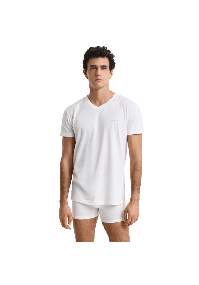 Gant T-Shirt »T-Shirt V-NECK T-SHIRT 2-PACK 2er Pack«