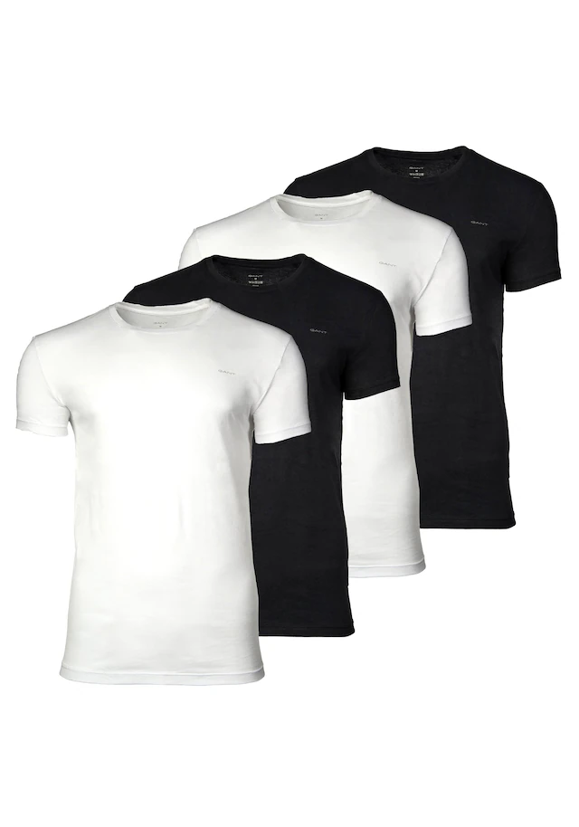 Gant T-Shirt »T-Shirt C-NECK T-SHIRT 4-PACK 4er Pack«