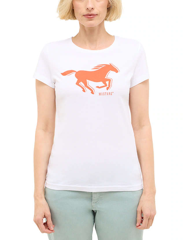 MUSTANG Kurzarmshirt »Damen Style Loa«