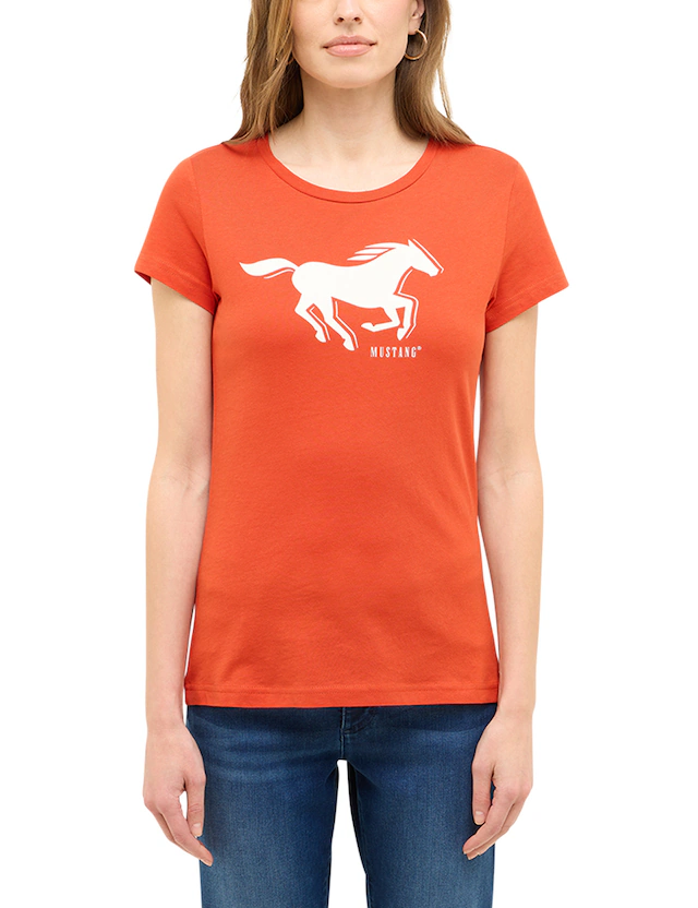 MUSTANG Kurzarmshirt »Damen Style Loa«