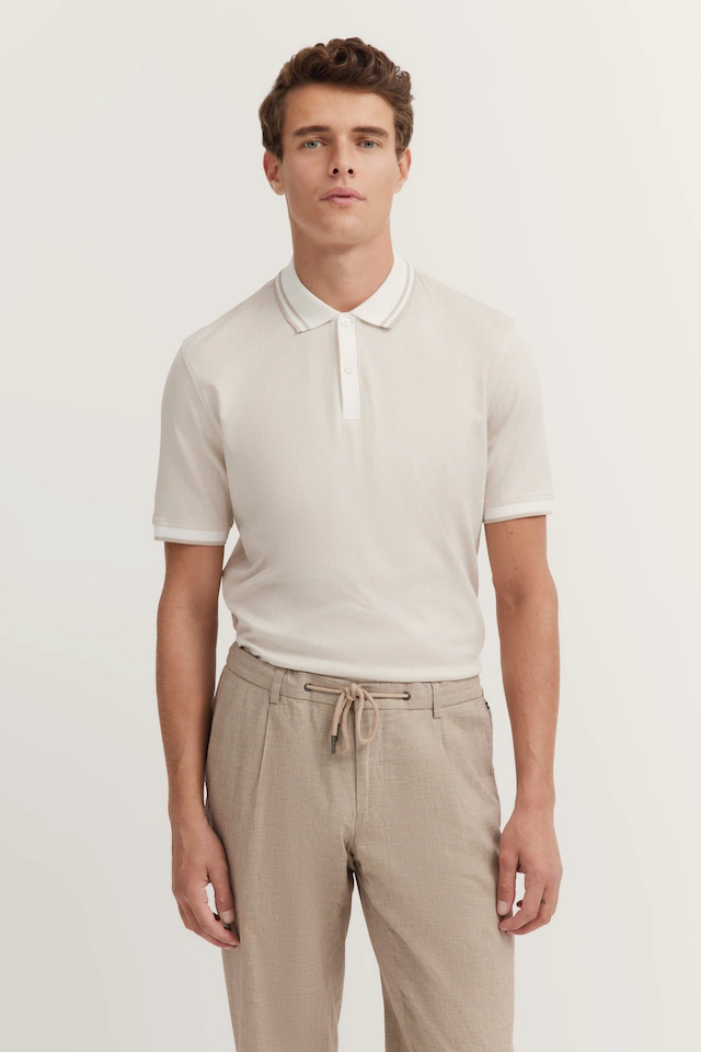 bugatti Poloshirt mit körpernaher Passform
