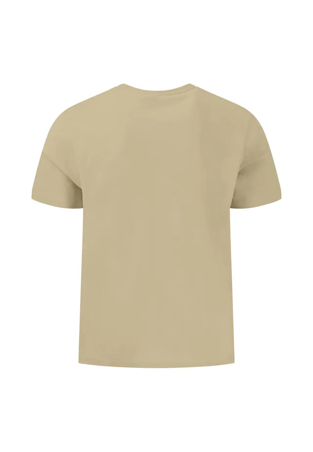 FYNCH-HATTON T-Shirt normale Passform, Kurzarm, hüftbedeckende Länge, aus Baumwolle