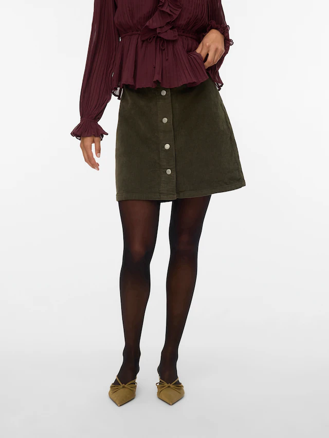Vero Moda Cordrock »VMETTA HR SHORT CORD SKATER SKIRT NOOS«