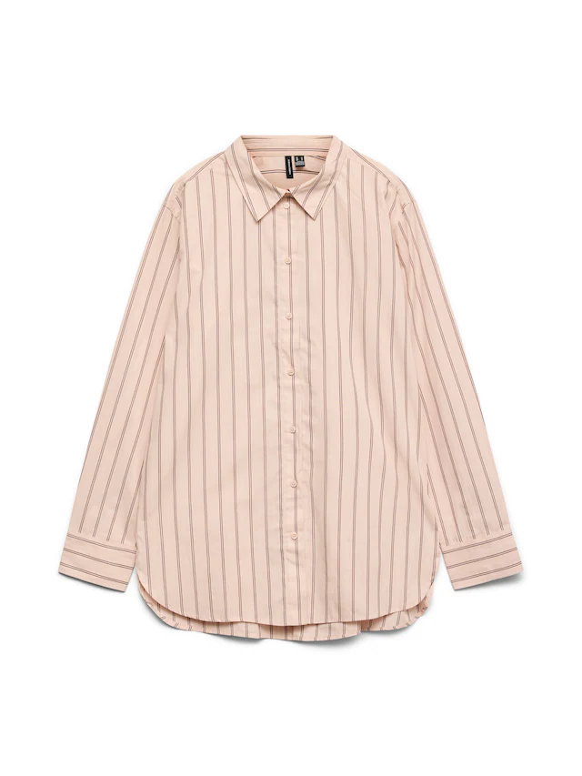 Vero Moda Hemdbluse »VMELINA LS SHIRT WVN NOOS« Baumwolle