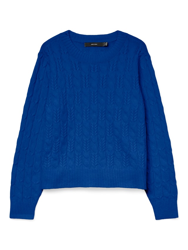 Vero Moda Strickpullover »VMARIES LS O-NECK CABLE PULLOVER BF« mit Zopfstrickmuster