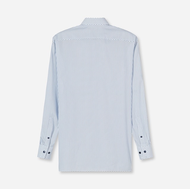 OLYMP Langarmhemd »Luxor« graphisches Muster, modern fit, Businesshemd, New-Kentkragen