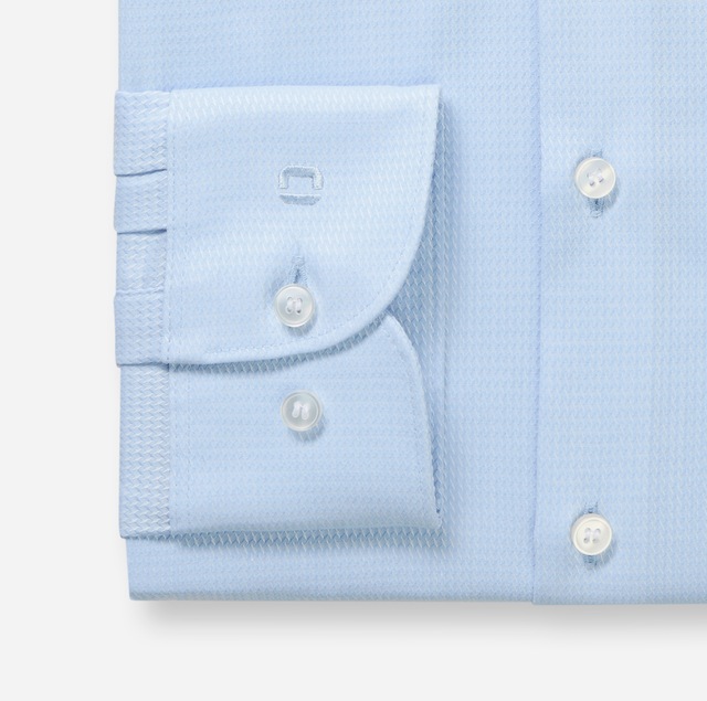 OLYMP Langarmhemd »Level Five« Under-Button-down-Kragen, Businesshemd, body fit, fein strukturiert