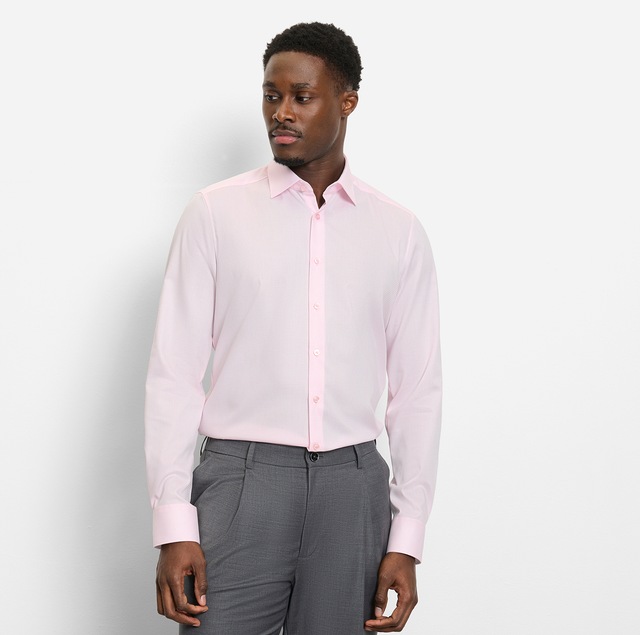 OLYMP Langarmhemd »Level Five« Under-Button-down-Kragen, Businesshemd, body fit, fein strukturiert