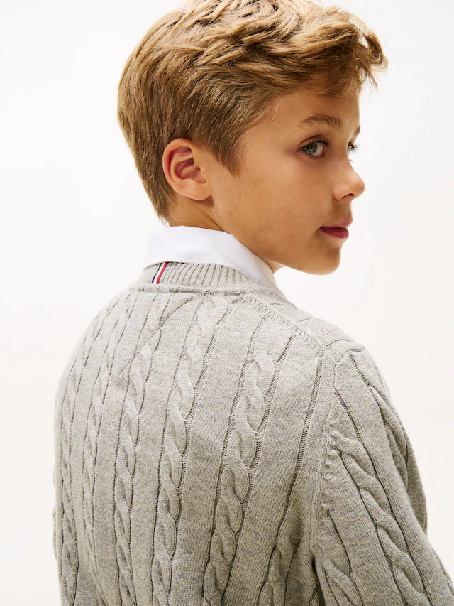 Tommy Hilfiger Strickpullover Regular fit, für Kinder bis 16 Jahre