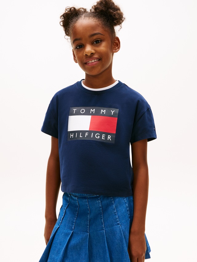 Tommy Hilfiger T-Shirt Kinder bis 16 Jahre, mit Rundhalsausschnitt