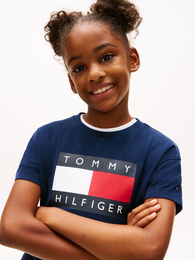 Tommy Hilfiger T-Shirt Kinder bis 16 Jahre, mit Rundhalsausschnitt