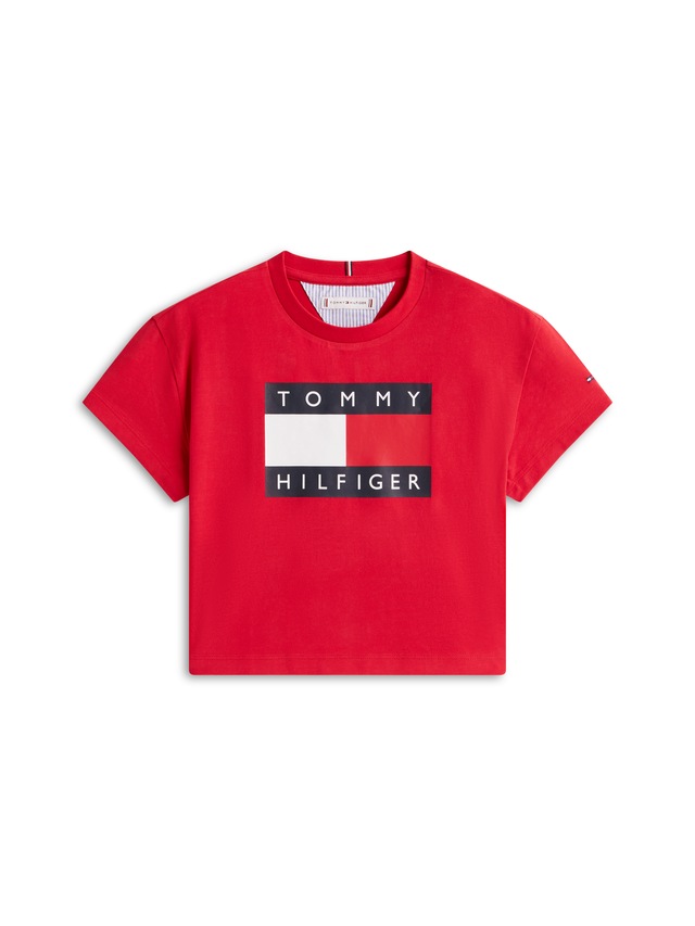 Tommy Hilfiger T-Shirt Kinder bis 16 Jahre, mit Rundhalsausschnitt