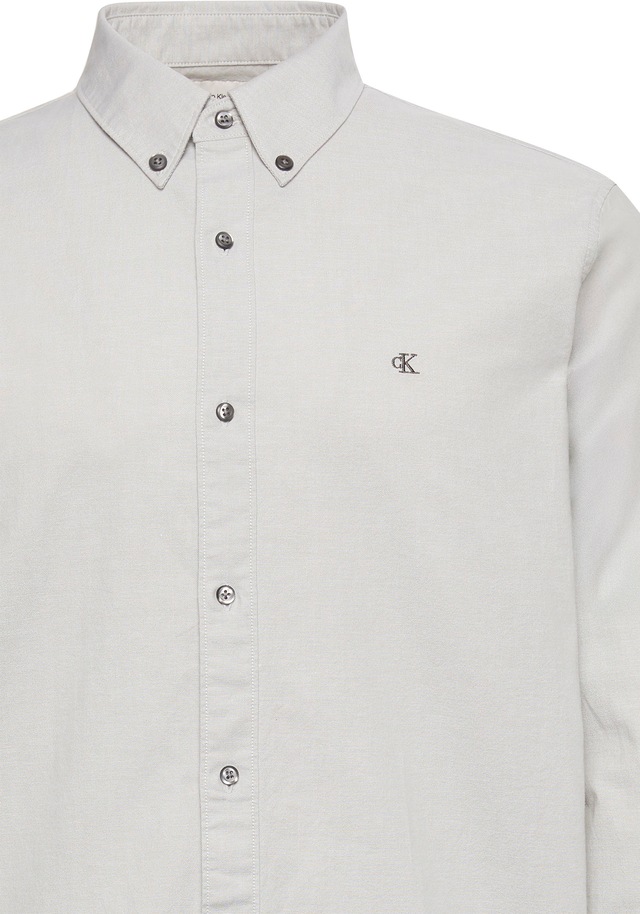 Calvin Klein Jeans Langarmhemd Button-Down-Kragen, Baumwoll-Stretch