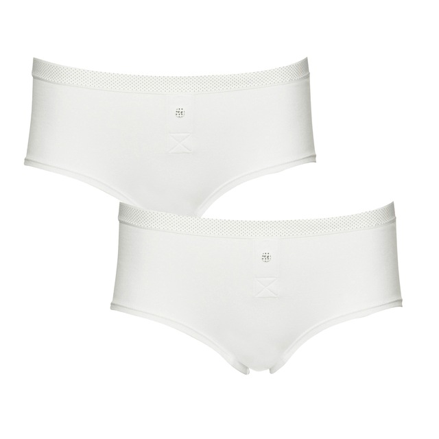 Boobs & Bloomers Boxershorts »Anny« Knopf als Deko, eng, elastisch, bequem, weich, mit Bund, Baumwollmix