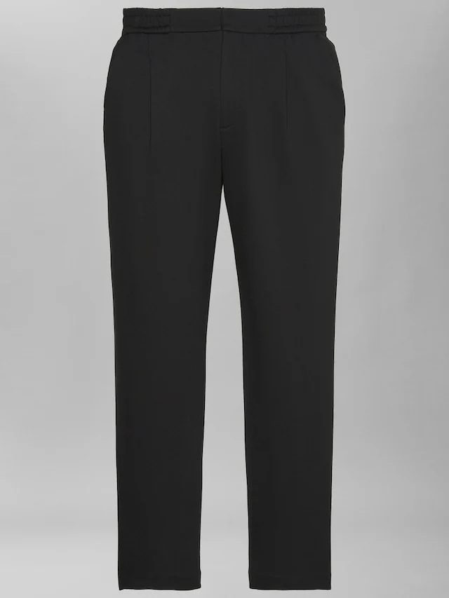 Calvin Klein Bundfaltenhose elastischer Bund, Slim fit, Bundfalte