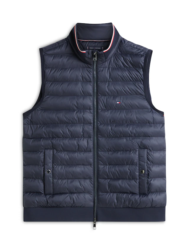 Tommy Hilfiger Steppweste »MIX MEDIA« Stehkragen, 2-Wege-Reißverschluss