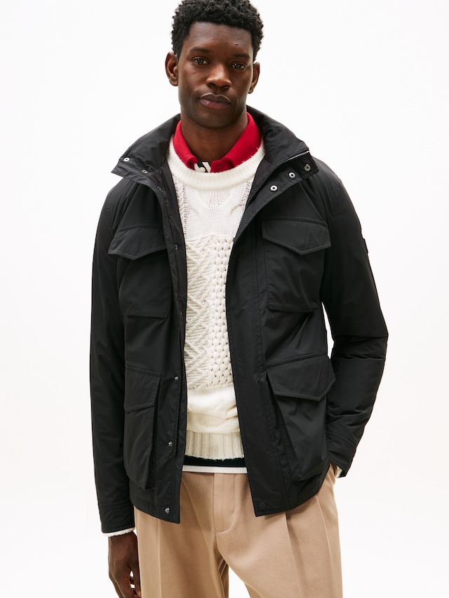 Tommy Hilfiger Fieldjacket »LW PACKABLE« mit Kapuze im Kragen verstaubare Kapuze, normale Passform