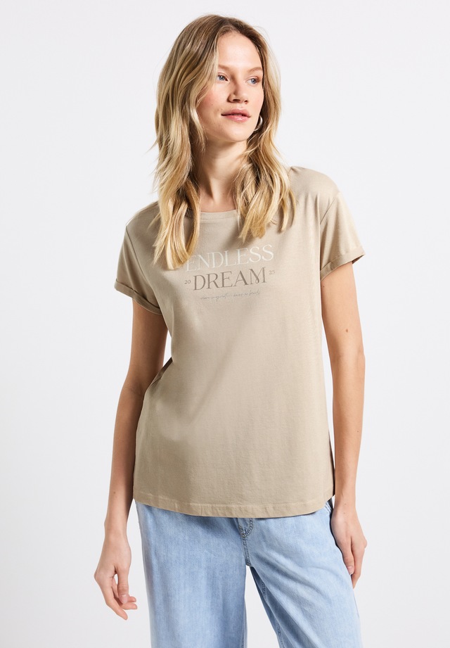 STREET ONE T-Shirt mit Rundhalsausschnitt