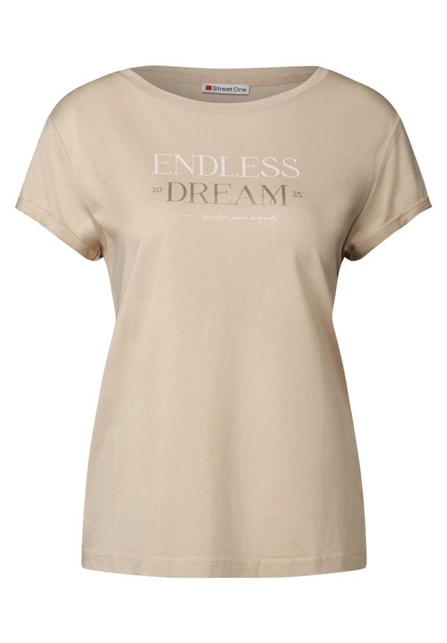 STREET ONE T-Shirt mit Rundhalsausschnitt