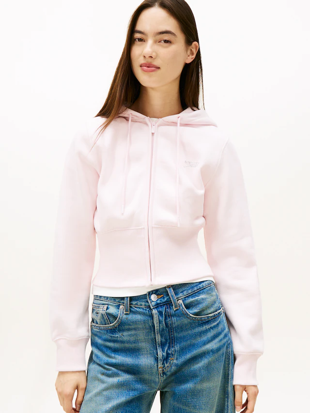 Tommy Jeans Kapuzensweatjacke »TJW REG SILVER SCRIPT ZIP THRU«
