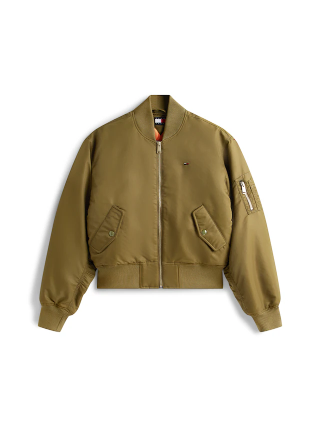 Tommy Jeans Bomberjacke »TJW ESSENTIAL BOMBER JACKET« ohne Kapuze Mit Reißverschlusstaschen an den Ärmeln