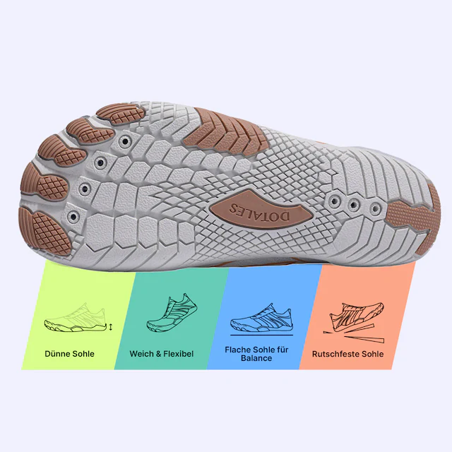 DOTALES Barfußschuh »Flowstep Barfußschuhe Damen & Herren, Flowstep Barfußschuhe« Das Original-Barfuß Sneaker, Minimalschuhe, Schnellverschluss