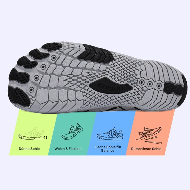 DOTALES Barfußschuh »Flowstep Barfußschuhe Damen & Herren, Flowstep Barfußschuhe« Das Original-Barfuß Sneaker, Minimalschuhe, Schnellverschluss