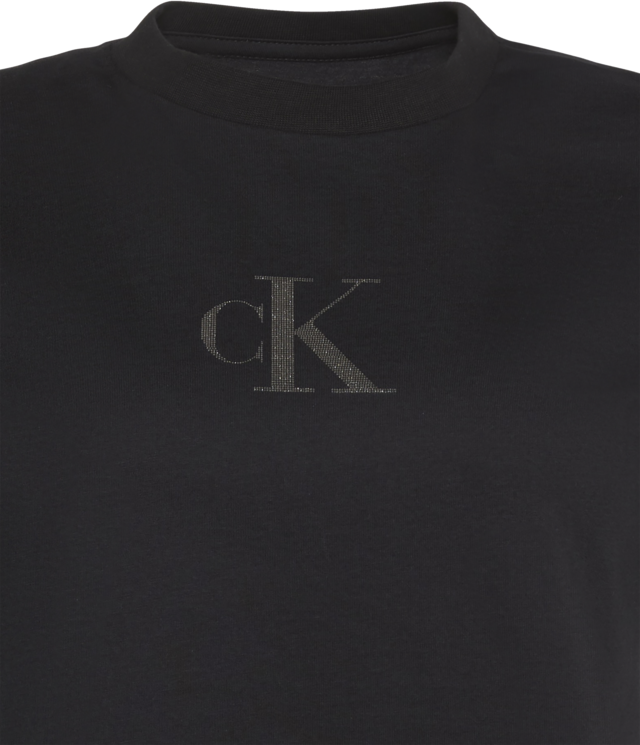 Calvin Klein Jeans T-Shirt Regular Fit, glänzender Logodruck, Rundhalsausschnitt