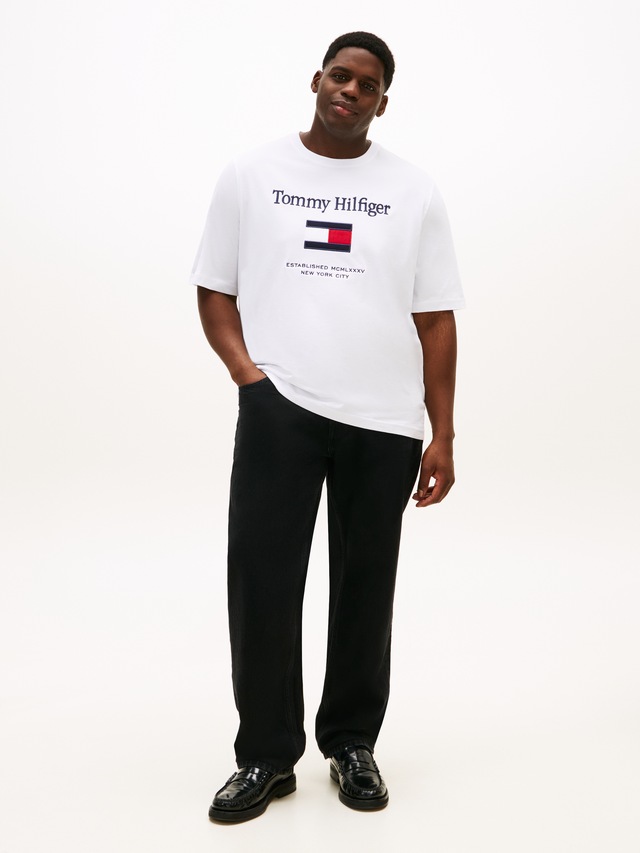 Tommy Hilfiger Big & Tall T-Shirt »BT-TOMMY EMBRO FLAG« Große Größen