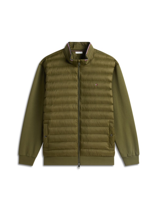 Tommy Hilfiger Big & Tall Sweatjacke »BT-MIX MEDIA STAND CLLR-B« mit gesteppten Vorderteil, normale Passform, Stehkragen