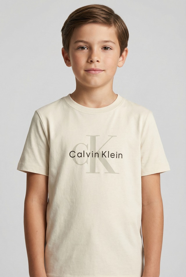 Calvin Klein Jeans T-Shirt für Kinder bis 16 Jahre, regular fit, Rundhalsausschnitt