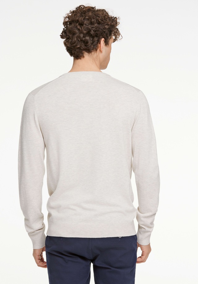 LINDBERGH Strickpullover meliert, mit V-Ausschnitt