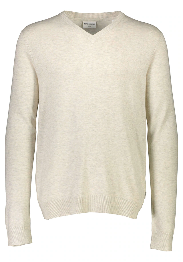 LINDBERGH Strickpullover meliert, mit V-Ausschnitt