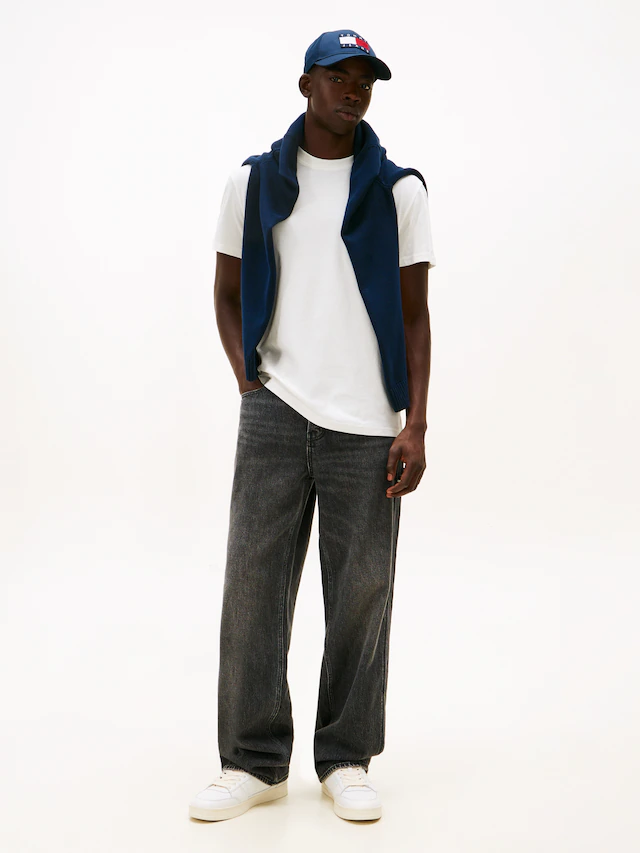 Tommy Jeans T-Shirt »TJM SLIM FIT LINEAR 2PACK« Packung, 2 Stk. Rundhals, Jersey