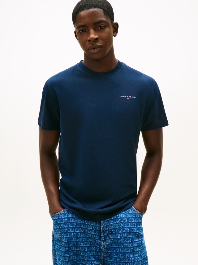 Tommy Jeans T-Shirt »TJM SLIM FIT LINEAR 2PACK« Packung, 2 Stk. Rundhals, Jersey