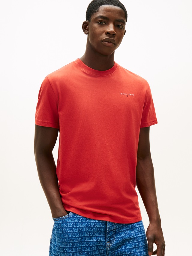 Tommy Jeans T-Shirt »TJM SLIM FIT LINEAR 2PACK« Packung, 2 Stk. Rundhals, Jersey