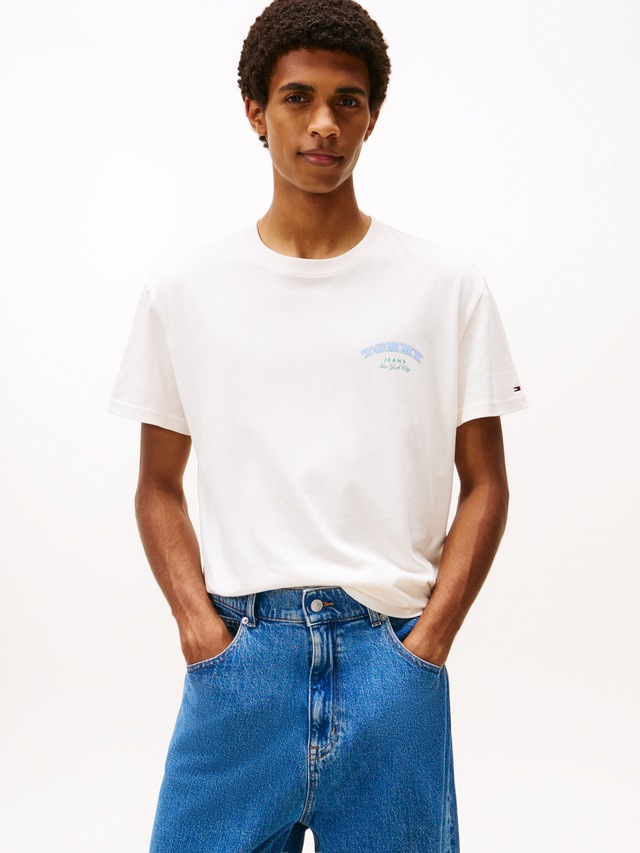 Tommy Jeans T-Shirt »TJM REG DOLLAR STACK« regular fit, Rundhals, mit Rückenprint