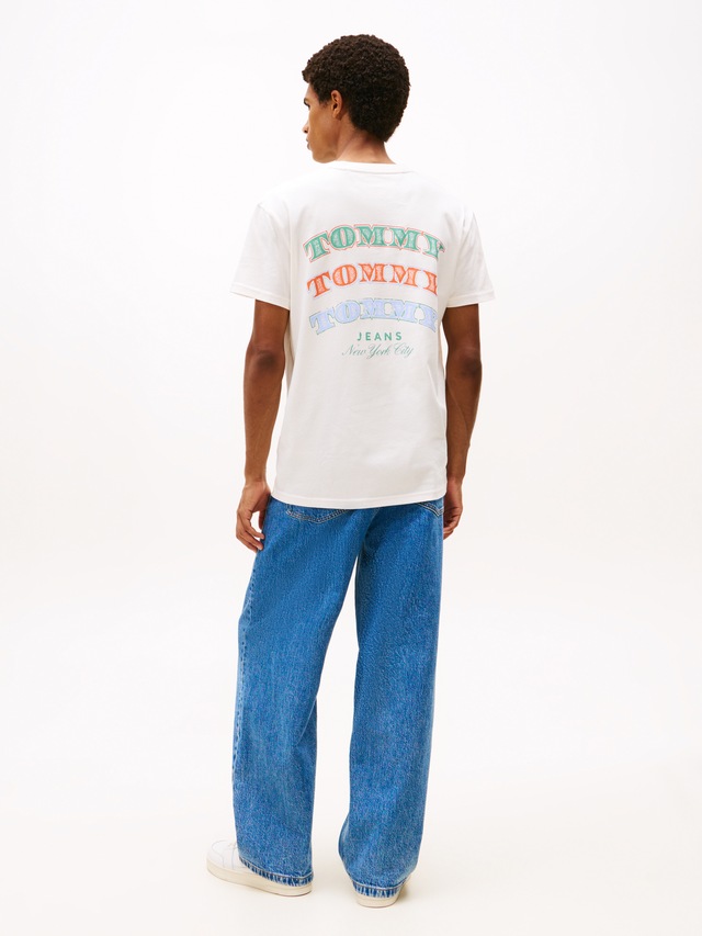 Tommy Jeans T-Shirt »TJM REG DOLLAR STACK« regular fit, Rundhals, mit Rückenprint