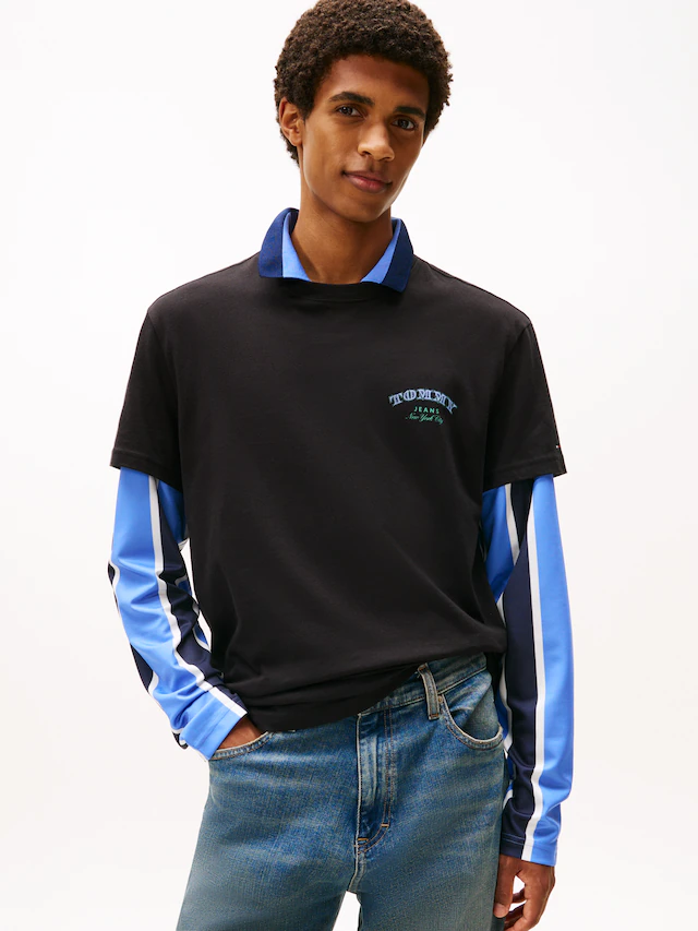 Tommy Jeans T-Shirt »TJM REG DOLLAR STACK« regular fit, Rundhals, mit Rückenprint