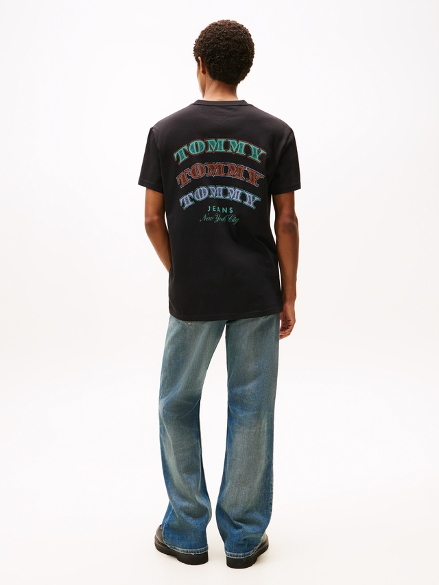 Tommy Jeans T-Shirt »TJM REG DOLLAR STACK« regular fit, Rundhals, mit Rückenprint