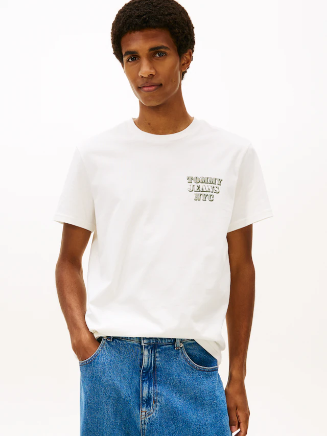 Tommy Jeans T-Shirt »TJM ENTRY BILLS« slim fit, Jersey, Rundhals