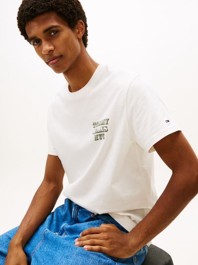 Tommy Jeans T-Shirt »TJM ENTRY BILLS« slim fit, Jersey, Rundhals