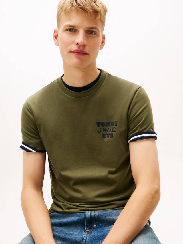 Tommy Jeans T-Shirt »TJM ENTRY BILLS« slim fit, Jersey, Rundhals