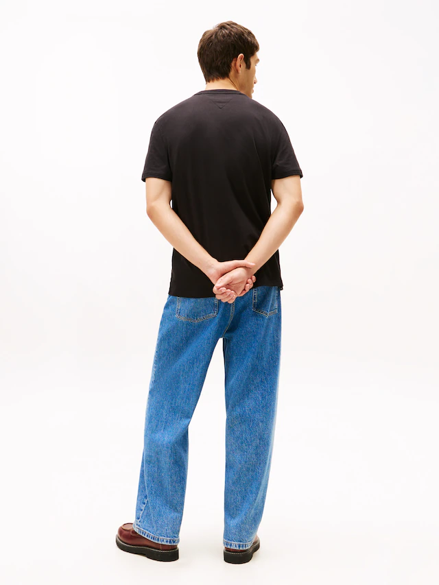 Tommy Jeans Rundhalsshirt »TJM BILLS FONT« regular fit, Rundhals, bedruckt