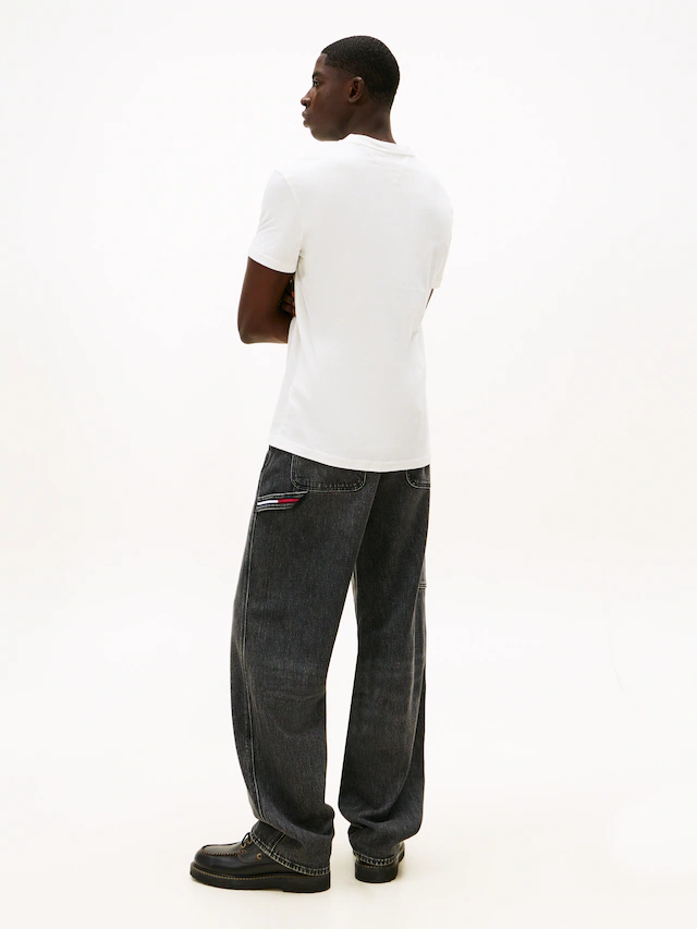 Tommy Jeans Rundhalsshirt »TJM BILLS FONT« regular fit, Rundhals, bedruckt