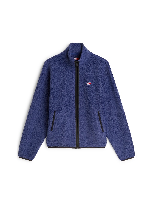 Tommy Jeans »TJM BADGE TEDDY« Stehkragen, Teddyfleece, relaxed fit