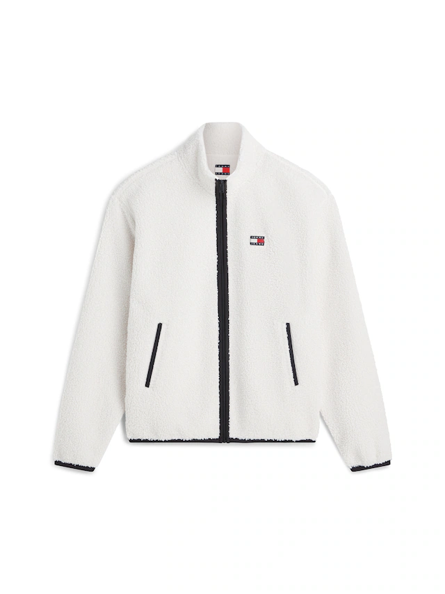Tommy Jeans »TJM BADGE TEDDY« Stehkragen, Teddyfleece, relaxed fit