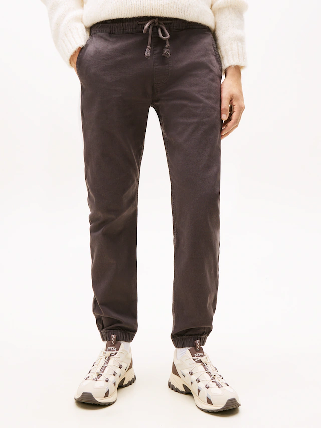 Tommy Jeans Jogger Pants »TJM SCANTON COTTON CANVAS« mit elastischem Bund
