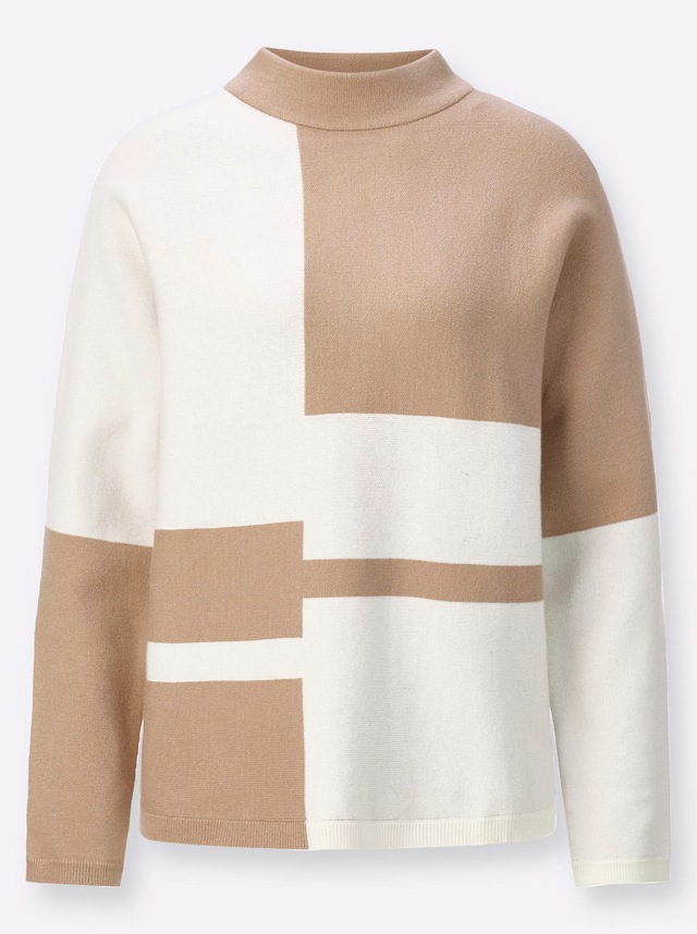 creation L Fledermauspullover »Jacquard-Pullover«