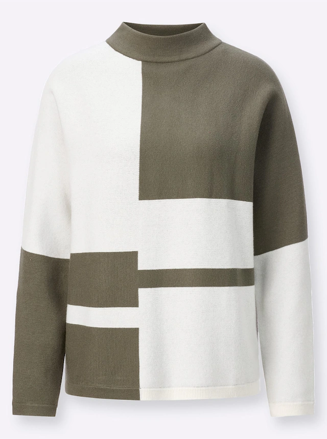 creation L Fledermauspullover »Jacquard-Pullover«